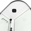 Душевая кабина левая Domani-spa Delight Slim низкий поддон 120х80см стекло матовое 4м_2