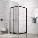 Душевой уголок Domani-spa Cube 100х100см стекло прозрачное 4мм_2