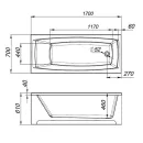 Ванна акриловая Domani-spa Rest 170x70см_4