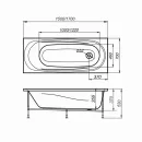 Ванна акриловая Domani-spa Standard mid 170x70см_4