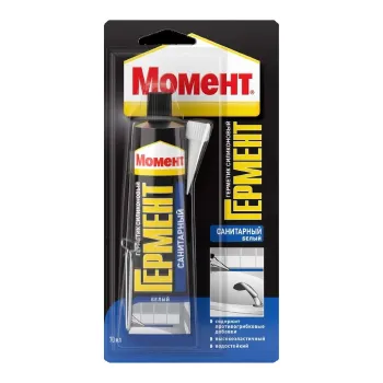 Изображение товара Герметик сантяжный Момент Гермент белый 70 мл для внутренних и наружных работ Изображение товара Герметик сантяжный Момент Гермент белый 70 мл для внутренних и наружных работ