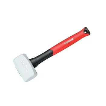 Киянка резиновая белая 450г с фиберглассовой рукояткой Golblat