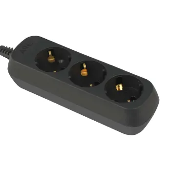 Изображение товара Колодка розеточная Эра 3 гнезда 16А 250В IP20 с заземлением черная Изображение товара Колодка розеточная Эра 3 гнезда 16А 250В IP20 с заземлением черная