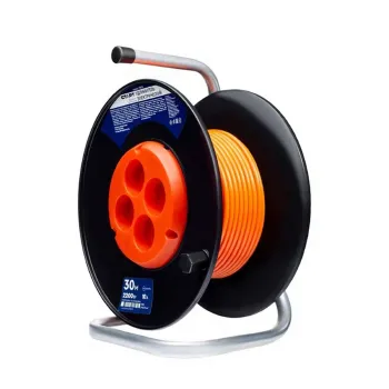 Изображение товара Удлинитель Старт 40 м 4 розетки без заземления Катушка Изображение товара Удлинитель Старт 40 м 4 розетки без заземления Катушка