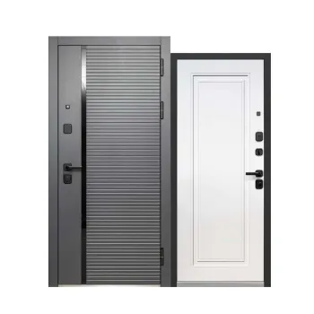 Изображение товара Входная дверь Luxor 2МДФ Горизонталь НЕО 860 мм правая сатин графит Изображение товара Входная дверь Luxor 2МДФ Горизонталь НЕО 860 мм правая сатин графит