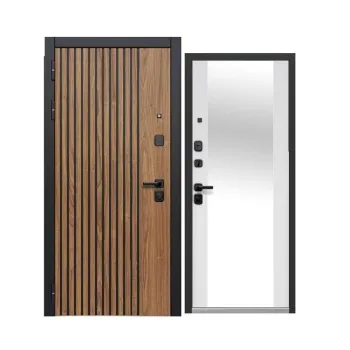 Изображение товара Дверь входная Luxor 2МДФ с зеркалом и ореховым покрытием Изображение товара Дверь входная Luxor 2МДФ с зеркалом и ореховым покрытием