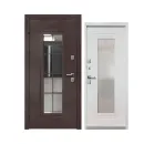 Изображение товара Дверь входная с терморазрывом Luxor Termo 7 букле шоколад/эмалит белый 860мм левая