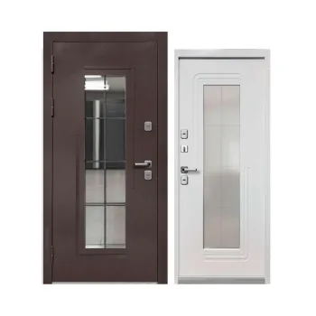 Изображение товара Входная дверь Luxor Termo 7 букле 960мм левая Шоколад/Эмалит Белая Изображение товара Входная дверь Luxor Termo 7 букле 960мм левая Шоколад/Эмалит Белая