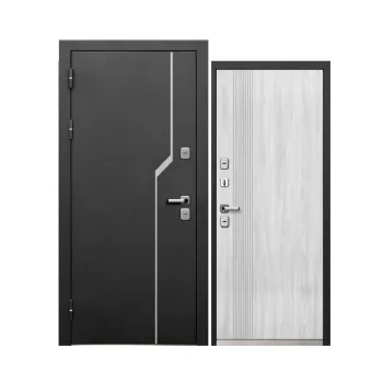 Изображение товара Дверь входная Luxor Термо 1 букле черный/белый 860мм Изображение товара Дверь входная Luxor Термо 1 букле черный/белый 860мм