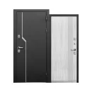Изображение товара Дверь входная с терморазрывом Luxor Термо 1 букле черный/эмалит белый 960мм правая