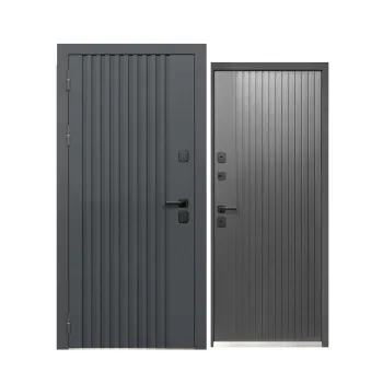 Изображение товара Входная дверь Luxor Termo Рейка Муар 7024 графит левая 960мм терморазрыв Изображение товара Входная дверь Luxor Termo Рейка Муар 7024 графит левая 960мм терморазрыв