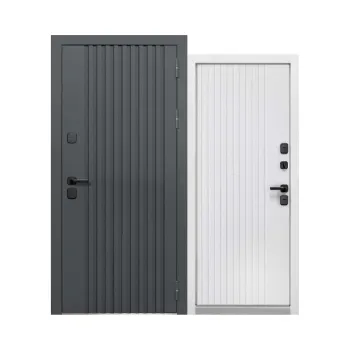 Изображение товара Входная дверь с терморазрывом Luxor Termo Рейка Муар 7024 960 мм правая Изображение товара Входная дверь с терморазрывом Luxor Termo Рейка Муар 7024 960 мм правая