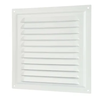 Изображение товара Решетка вентиляционная металлическая белая 200х200 мм Era Изображение товара Решетка вентиляционная металлическая белая 200х200 мм Era