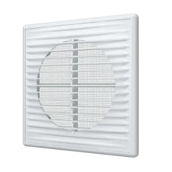Изображение товара Вентиляционная решетка 150x150 мм белая с прямыми жалюзи ERA Изображение товара Вентиляционная решетка 150x150 мм белая с прямыми жалюзи ERA