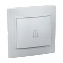 Выключатель с самовозвратом Кварта белый IP20 IEK_1