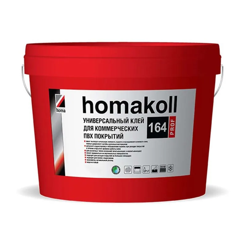 Клей Homakoll 164 Prof для коммерческих гибких покрытий, 1,3 кг_1