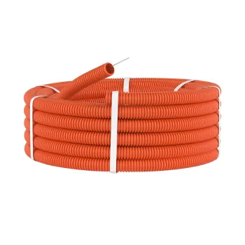 Изображение товара Гофрированная труба ПНД оранжевая 16 мм 100 м - высокое качество и надежность Изображение товара Гофрированная труба ПНД оранжевая 16 мм 100 м - высокое качество и надежность