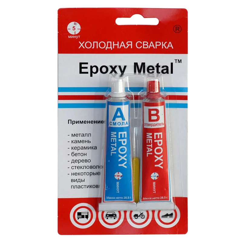 Клей эпоксидный ЭДП, 57г Epoxy metal (тубы)_1