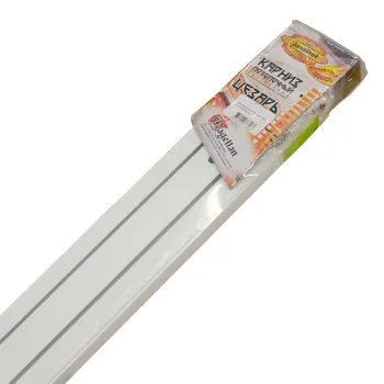 Изображение товара Двухрядный потолочный карниз Магеллан длиной 3 м для штор и тюля Изображение товара Двухрядный потолочный карниз Магеллан длиной 3 м для штор и тюля