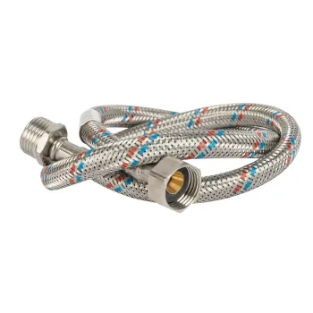 Изображение товара Гибкая подводка для воды 80 см 1/2 ВР-НР Aqualink для сантехники Изображение товара Гибкая подводка для воды 80 см 1/2 ВР-НР Aqualink для сантехники