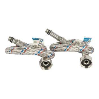 Изображение товара Гибкая подводка комплект 50см для смесителя 2шт Аqualink Изображение товара Гибкая подводка комплект 50см для смесителя 2шт Аqualink