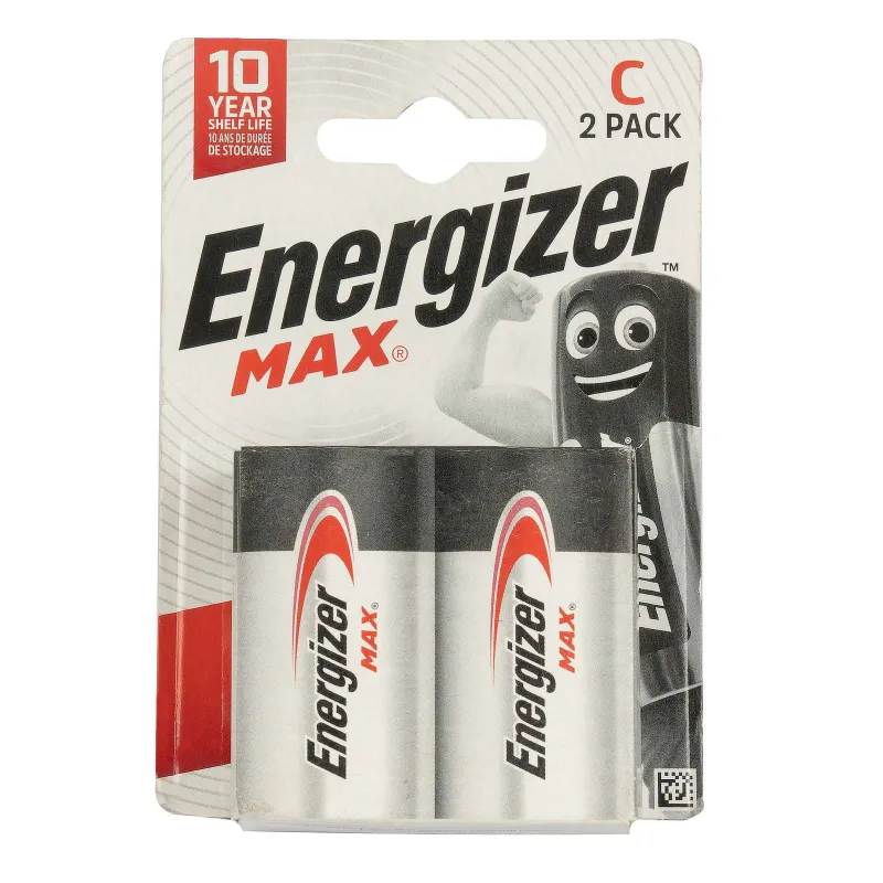 Батарейка алкалиновая Energizer Мах C - 2 шт на блистере_1