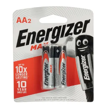 Батарейка алкалиновая Energizer Мах AA - 2 шт на блистере