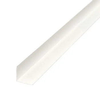 Изображение товара Уголок ПВХ 40х40х2700 мм белый для откосов и панелей Изображение товара Уголок ПВХ 40х40х2700 мм белый для откосов и панелей