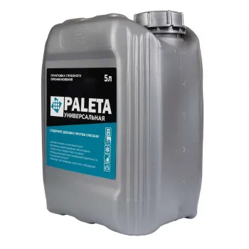 Изображение товара Грунтовка Paleta универсальная глубокого проникновения 5 л для внутренних и наружных работ Изображение товара Грунтовка Paleta универсальная глубокого проникновения 5 л для внутренних и наружных работ