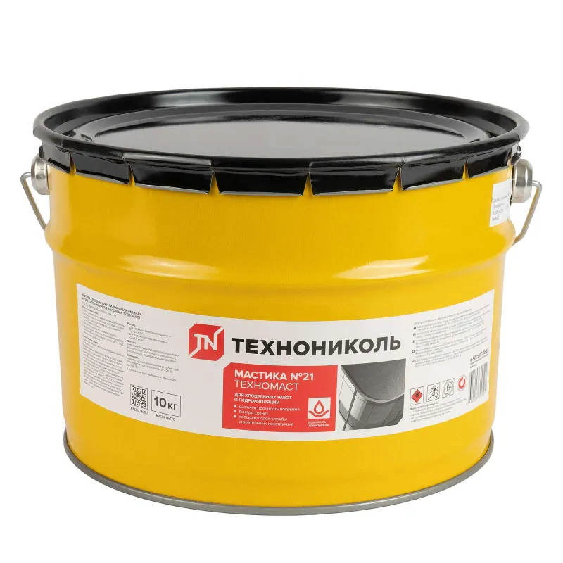 Мастика битумно-полимерная кровельная Технониколь Техномаст №21 10кг_1