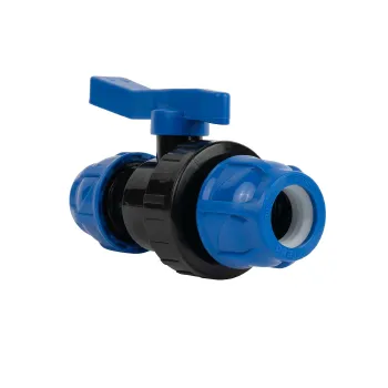 Изображение товара Кран шаровой компрессионный ПНД 25 RTP для водопровода и полива Изображение товара Кран шаровой компрессионный ПНД 25 RTP для водопровода и полива