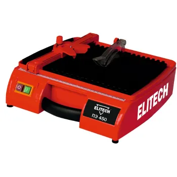 Изображение товара Электрический плиткорез Elitech ПЭ 450 для мокрой резки плитки и камня Изображение товара Электрический плиткорез Elitech ПЭ 450 для мокрой резки плитки и камня