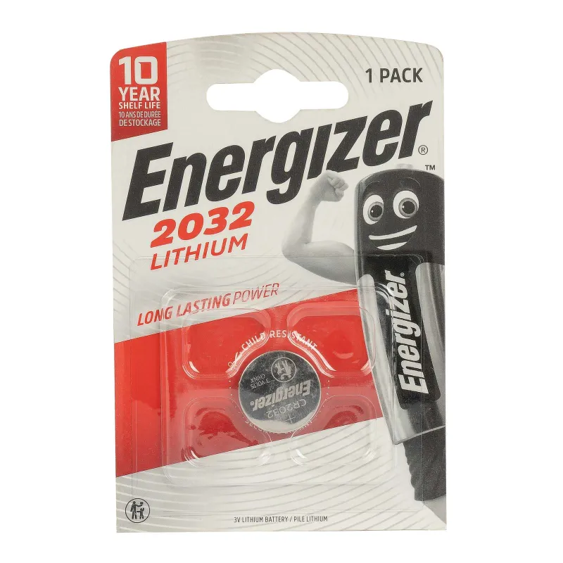 Батарейка литиевая дисковая CR2032 Energizer Lithium 1шт_1