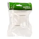 Выключатель двухклавишный Кварта белый IP20 IEK_6