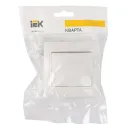 Выключатель одноклавишный Кварта белый IP20 IEK_5