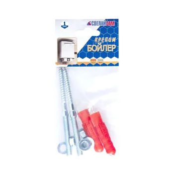 Изображение товара Набор для крепления бойлера с качественными крепежами и цинковой обработкой 2 шт Изображение товара Набор для крепления бойлера с качественными крепежами и цинковой обработкой 2 шт