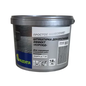 Изображение товара Декоративная штукатурка Радуга-34 Короед для внутренего и наружного применения Изображение товара Декоративная штукатурка Радуга-34 Короед для внутренего и наружного применения