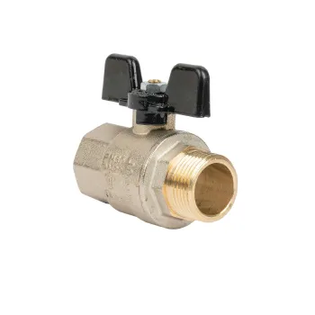 Изображение товара Кран шаровый Stout НР-ВР 3/4 усиленный бабочка для водопровода Изображение товара Кран шаровый Stout НР-ВР 3/4 усиленный бабочка для водопровода