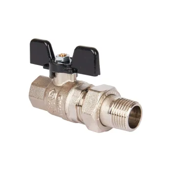 Изображение товара Кран шаровый со сгоном Stout 1/2 усиленный бабочка Изображение товара Кран шаровый со сгоном Stout 1/2 усиленный бабочка