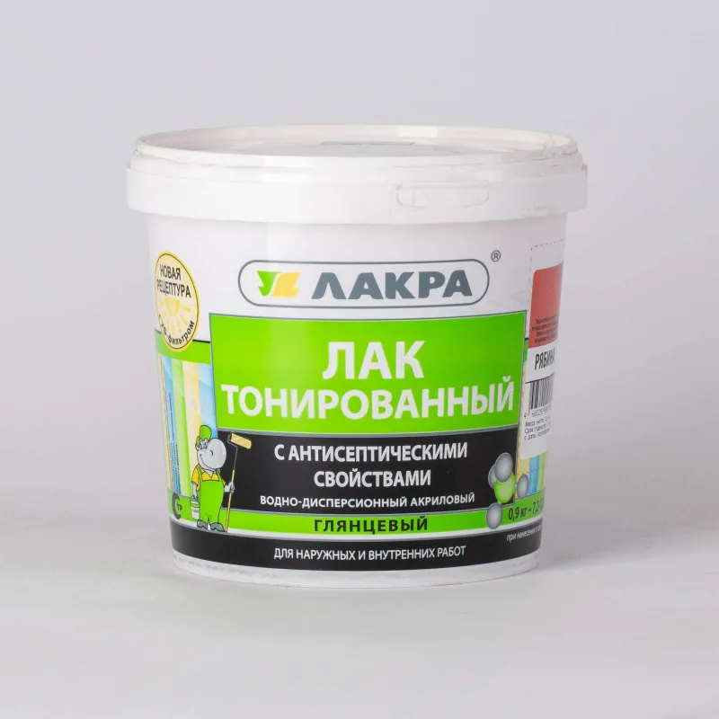 Лак Лакра, тонированный, Рябина 0,9 кг_1