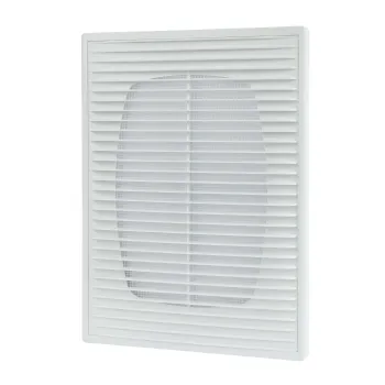 Изображение товара Решетка вентиляционная 250х180 мм белая с прямыми жалюзи ERA для бытовых систем вентиляции Изображение товара Решетка вентиляционная 250х180 мм белая с прямыми жалюзи ERA для бытовых систем вентиляции