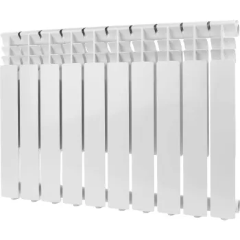 Изображение товара Алюминиевый радиатор Rommer Optima на 10 секций, 500мм Изображение товара Алюминиевый радиатор Rommer Optima на 10 секций, 500мм