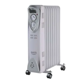 Изображение товара Масляный радиатор Oasis US-15/OT-15/UT-15, 7 секций, 1500 Вт, для помещений до 15 кв м Изображение товара Масляный радиатор Oasis US-15/OT-15/UT-15, 7 секций, 1500 Вт, для помещений до 15 кв м