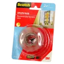 Лента монтажная Scotch 4004-1915 двухсторонняя прозрачная, 19 мм, 1,5 м_1
