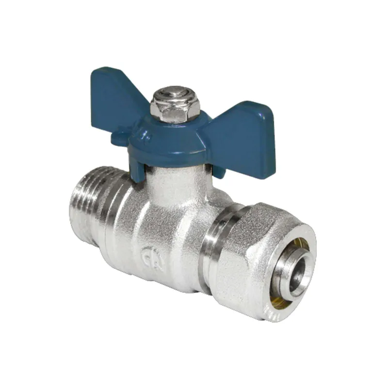 Кран шаровый обжим 16х1/2" НР (для мп систем) AQualink_1