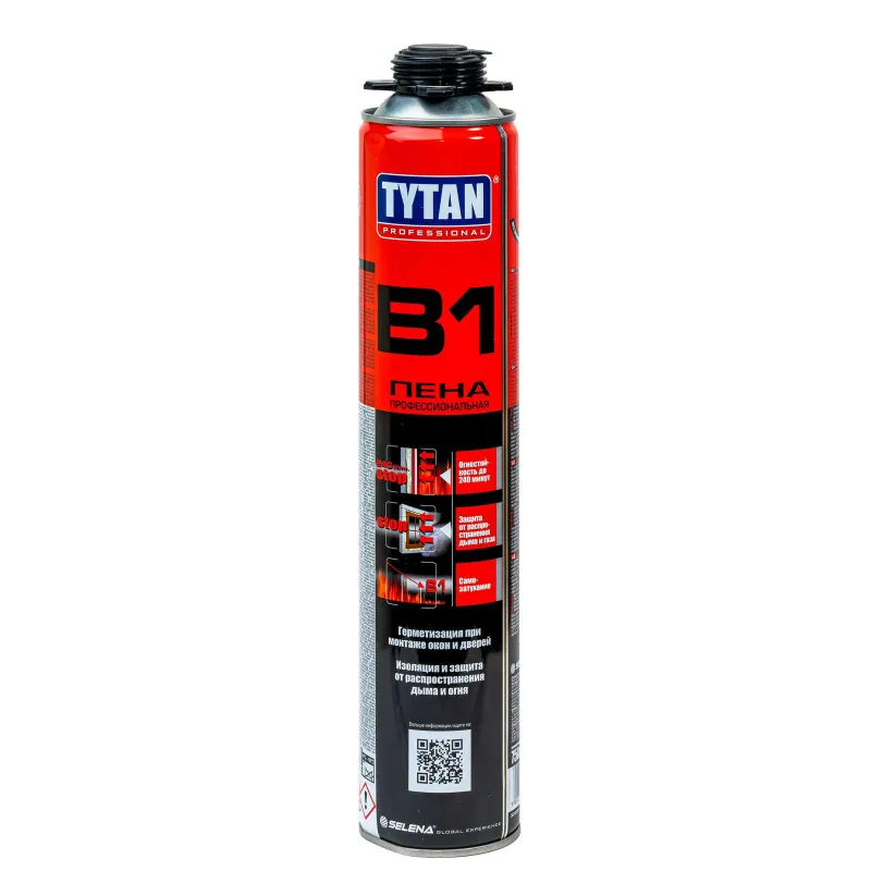 Пена монтажная Tytan B1 огнеупорная профессиональная 750 мл_1