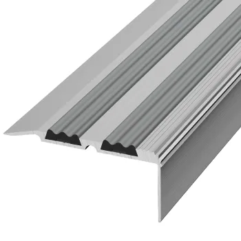 Изображение товара Угловой профиль из алюминия 68x1800 мм анод серебро антискользящий Diele Изображение товара Угловой профиль из алюминия 68x1800 мм анод серебро антискользящий Diele