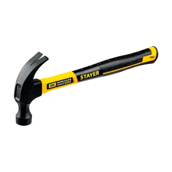 Изображение товара Молоток-гвоздодёр 560 гр с металлической обрезиненной рукояткой Изображение товара Молоток-гвоздодёр 560 гр с металлической обрезиненной рукояткой