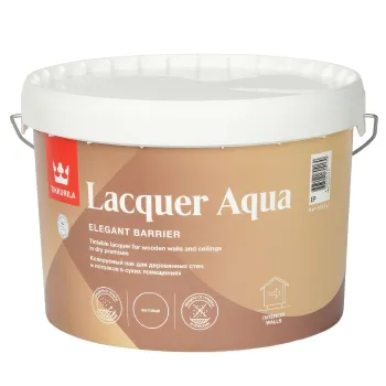 Изображение товара Лак интерьерный Tikkurila Lacquer Aqua матовый 9 л Изображение товара Лак интерьерный Tikkurila Lacquer Aqua матовый 9 л