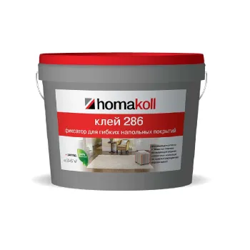 Изображение товара Клей-фиксатор для гибких покрытий Homakoll 286 10кг Изображение товара Клей-фиксатор для гибких покрытий Homakoll 286 10кг